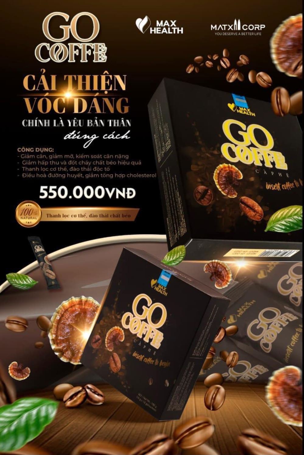 Công dụng của Cafe Giảm Cân Go Coffee